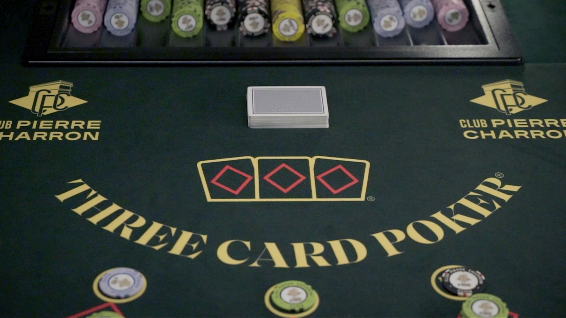 3 Card Poker Table at Club Pierre Charron